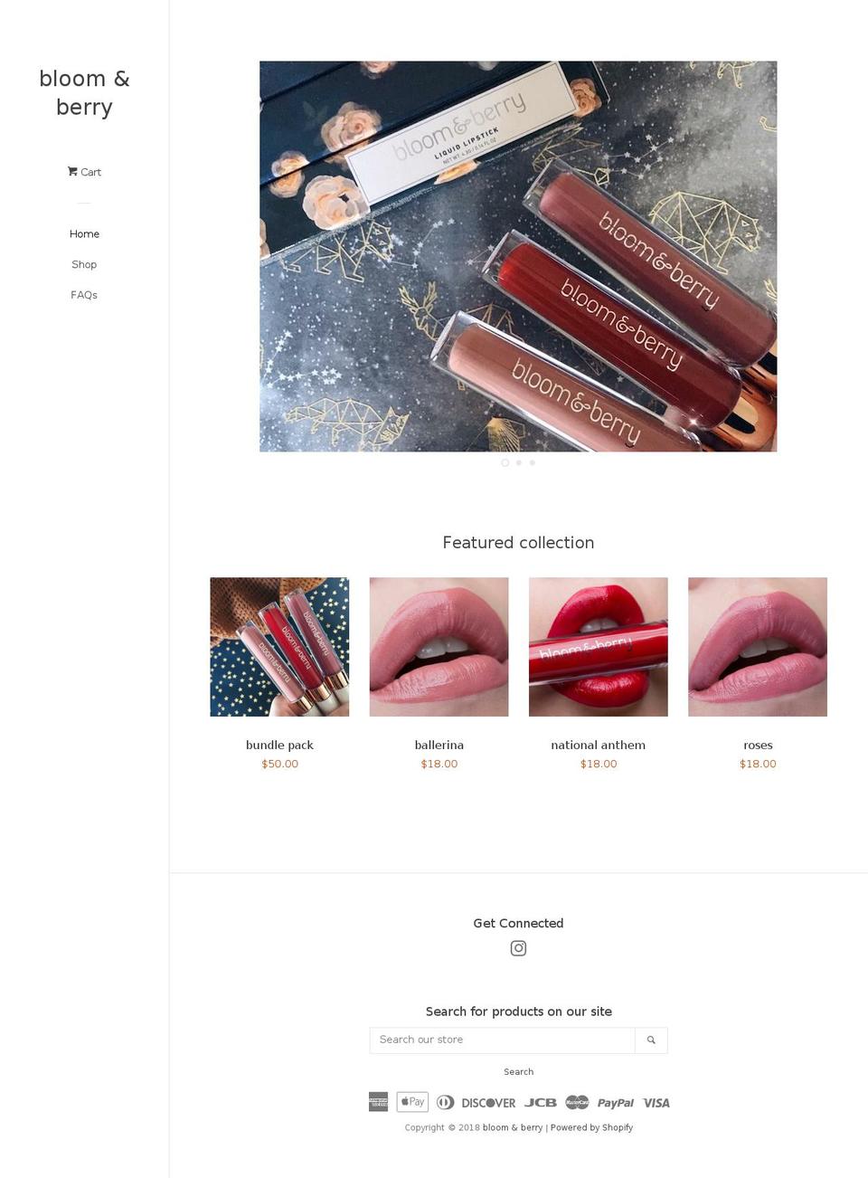 bloomberryco.com — Shopify storefront screenshot
