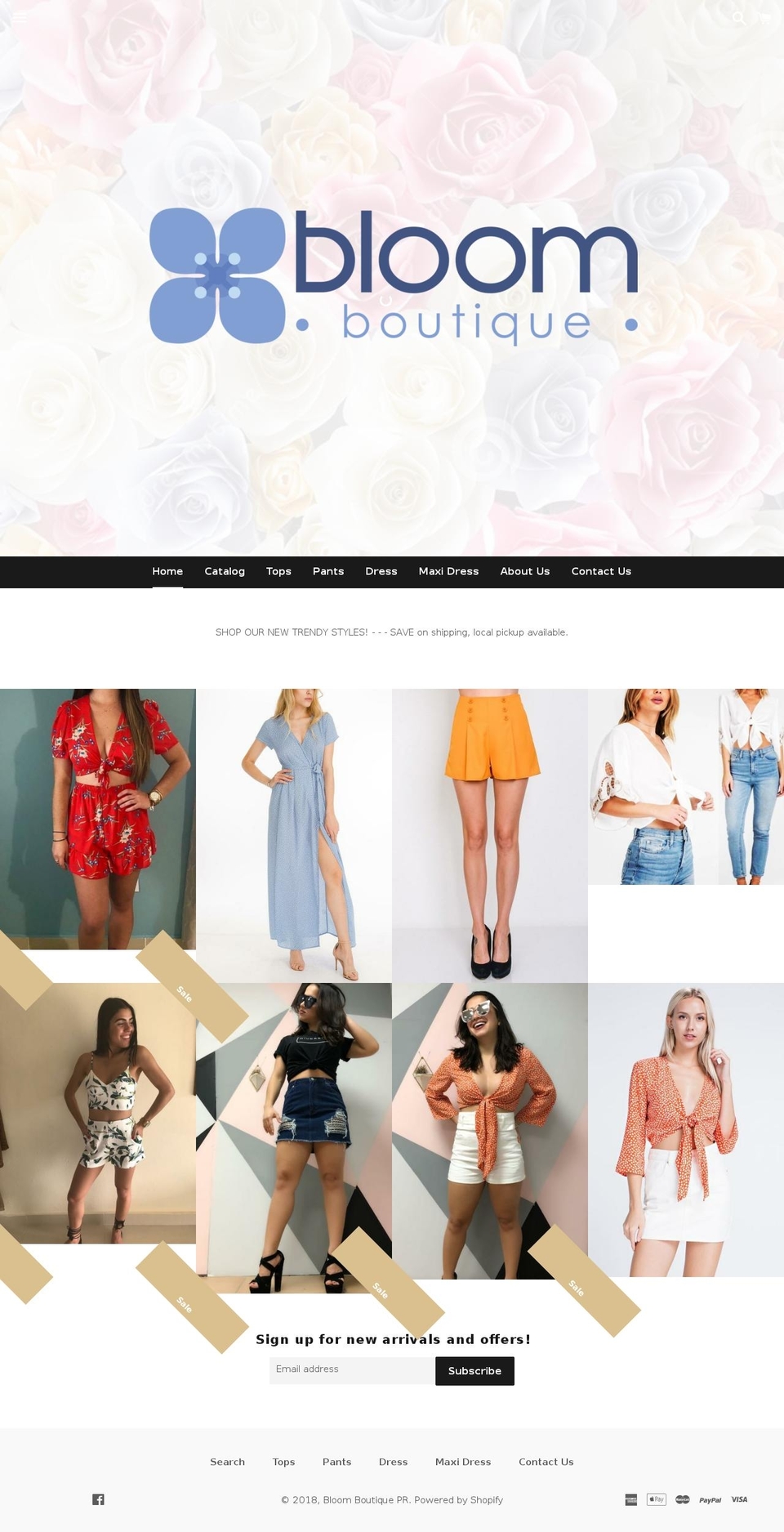 bloomboutiquepr.com — Shopify storefront screenshot