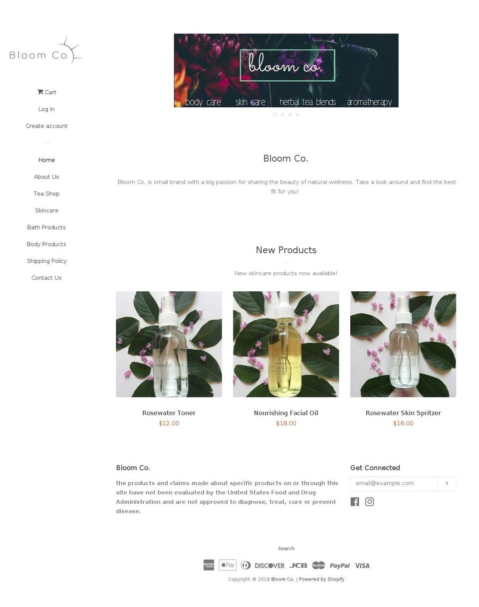 bloomcoshop.com — Shopify storefront screenshot