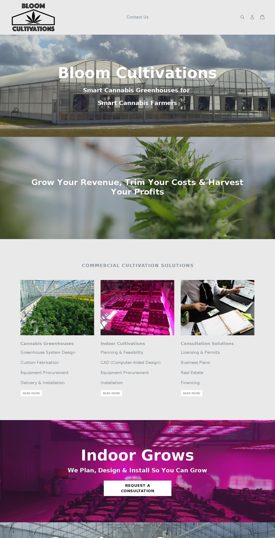 bloomcult.com — Shopify storefront screenshot