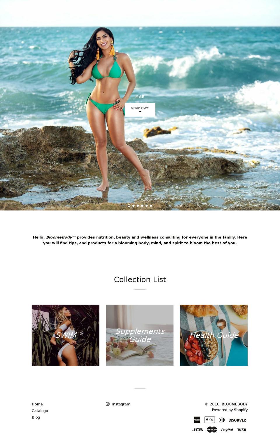 bloomebody.com — Shopify storefront screenshot