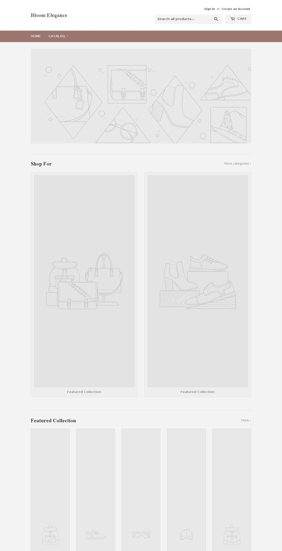 bloomelegance.com — Shopify storefront screenshot