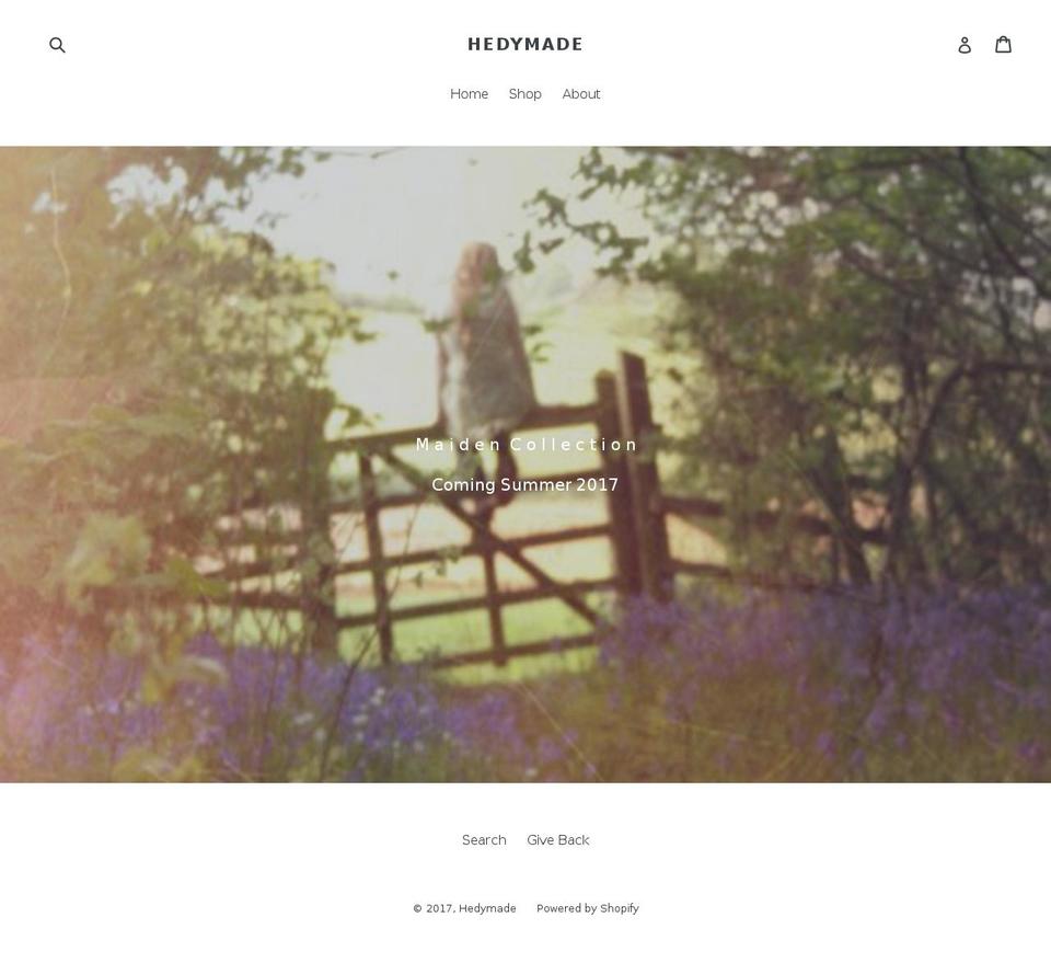 bloomersandbonnets.com shopify website screenshot