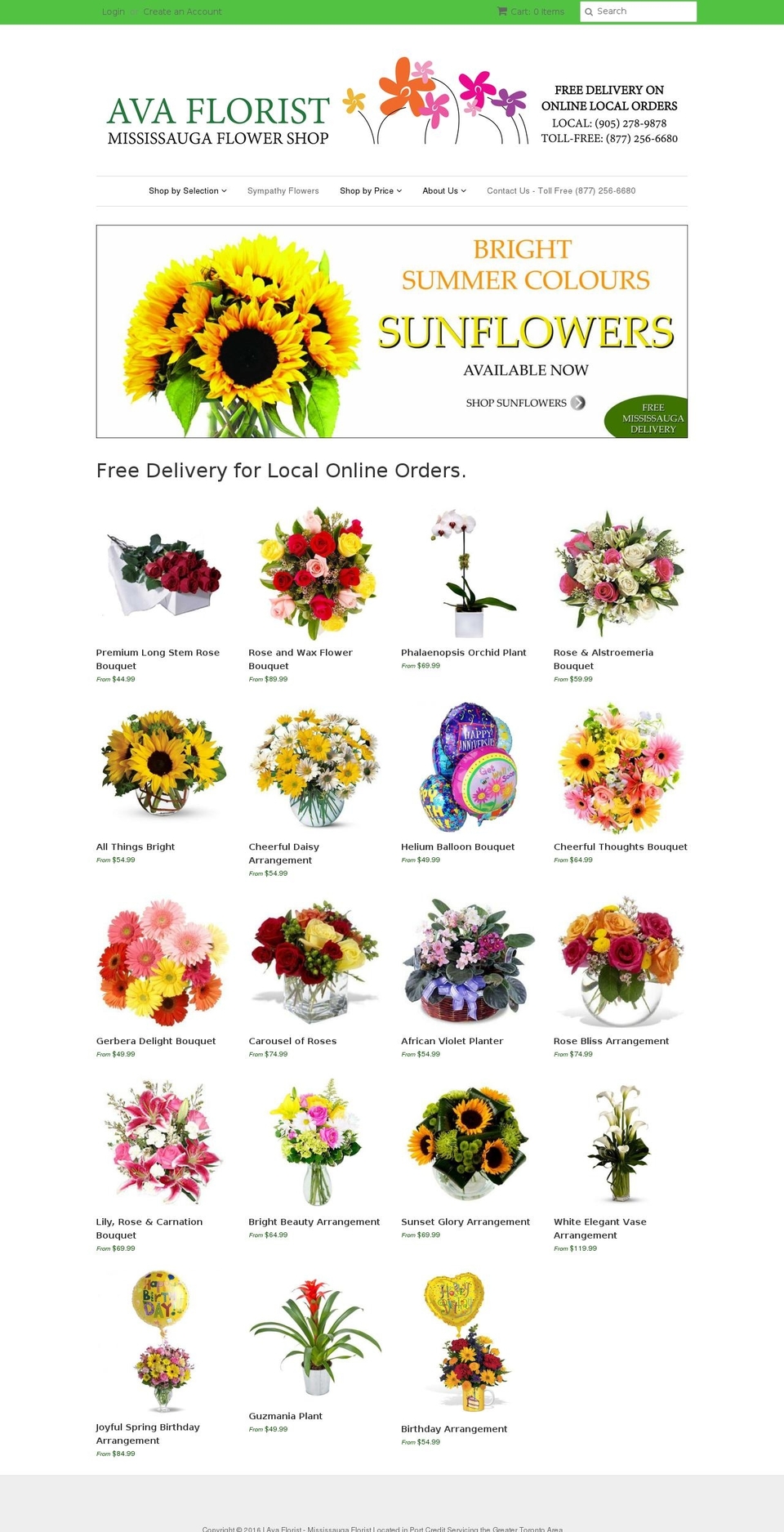 mississauga-florist-myshopify-com-minimal Shopify theme site example bloomfever.ca