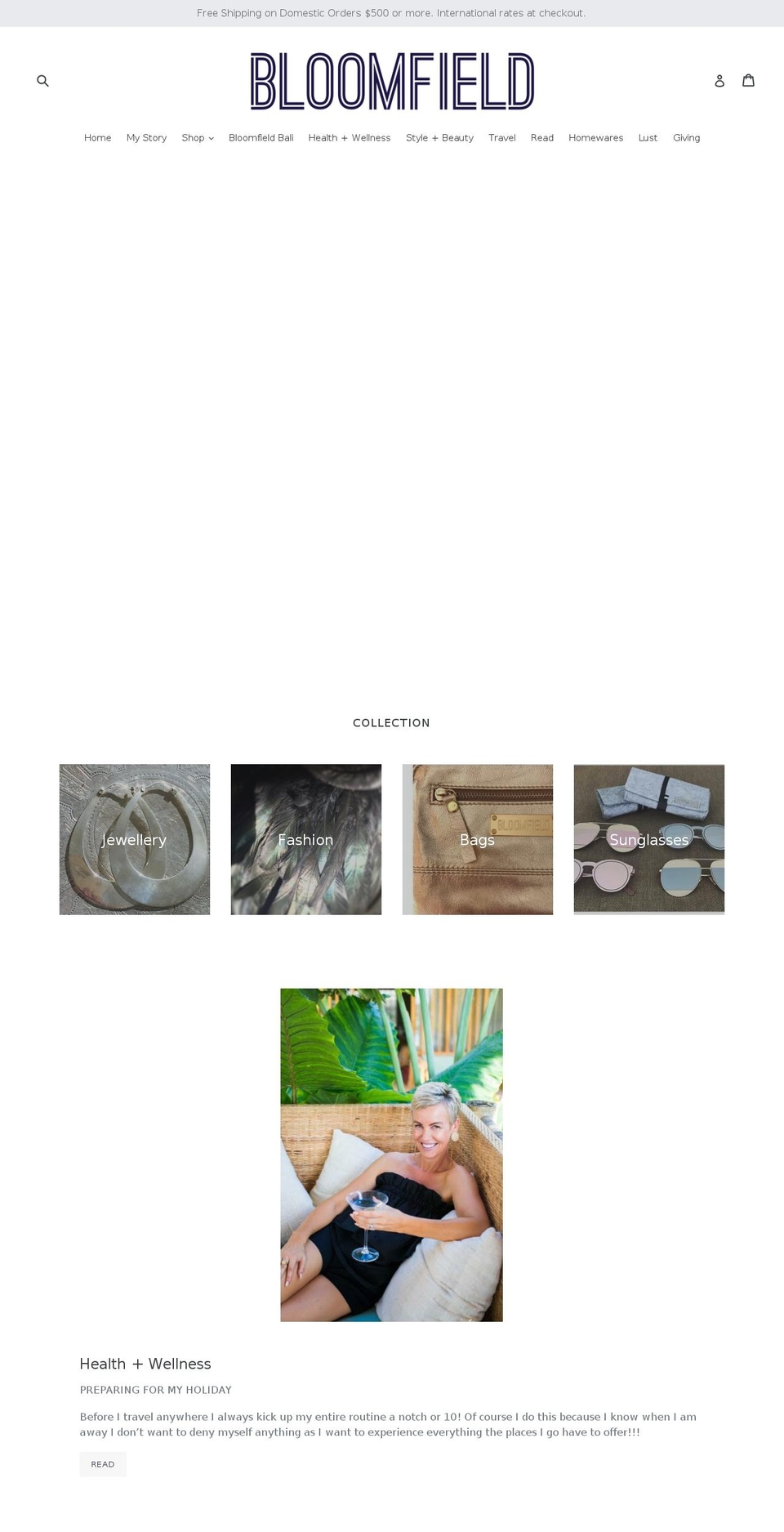 bloomfield-official.com — Shopify storefront screenshot