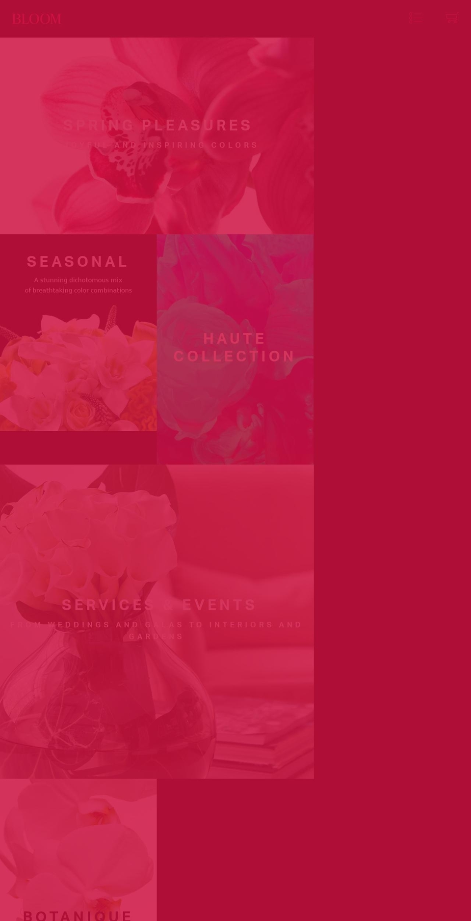 bloomflowers.com shopify website screenshot