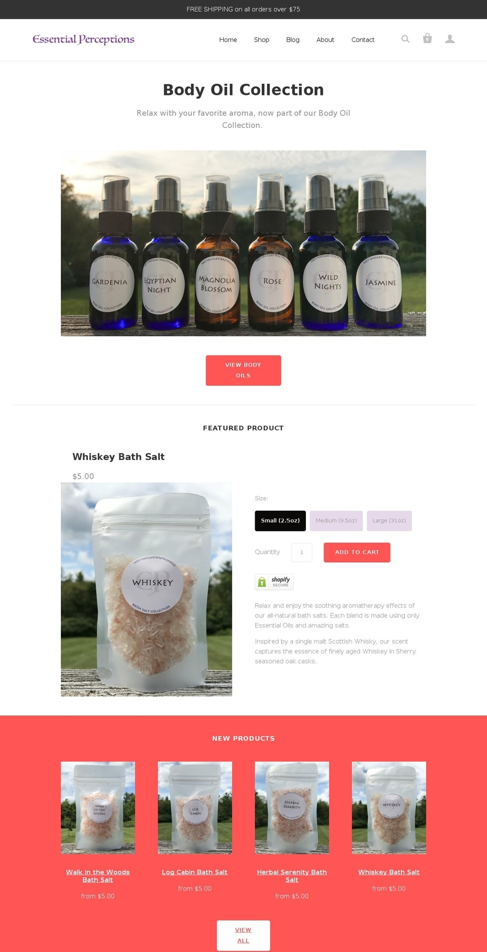 bloomingenchantments.com — Shopify storefront screenshot