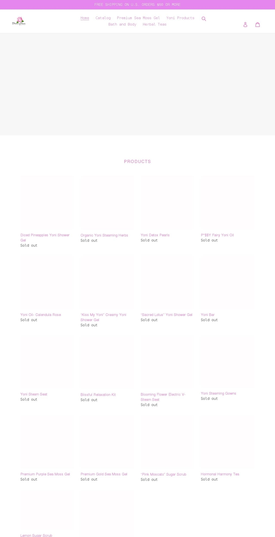 bloomingflowerwellness.com shopify website screenshot