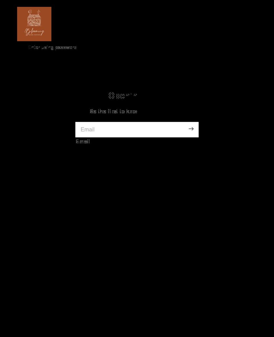bloominghomedesign.com shopify website screenshot