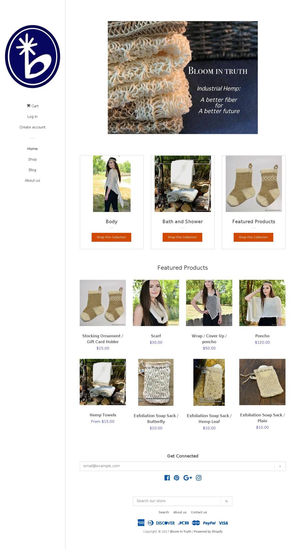 bloomintruth.com shopify website screenshot