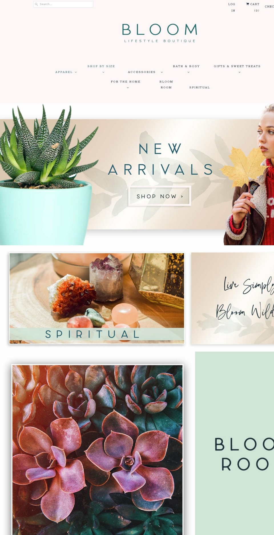 bloomlifestyleboutique.com shopify website screenshot