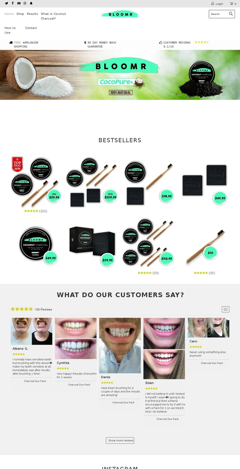 bloomrstore.com — Shopify storefront screenshot