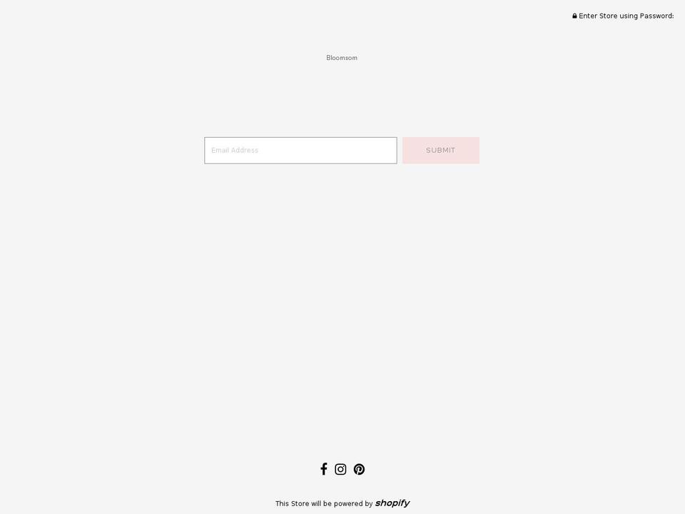 bloomsomjewelry.com shopify website screenshot