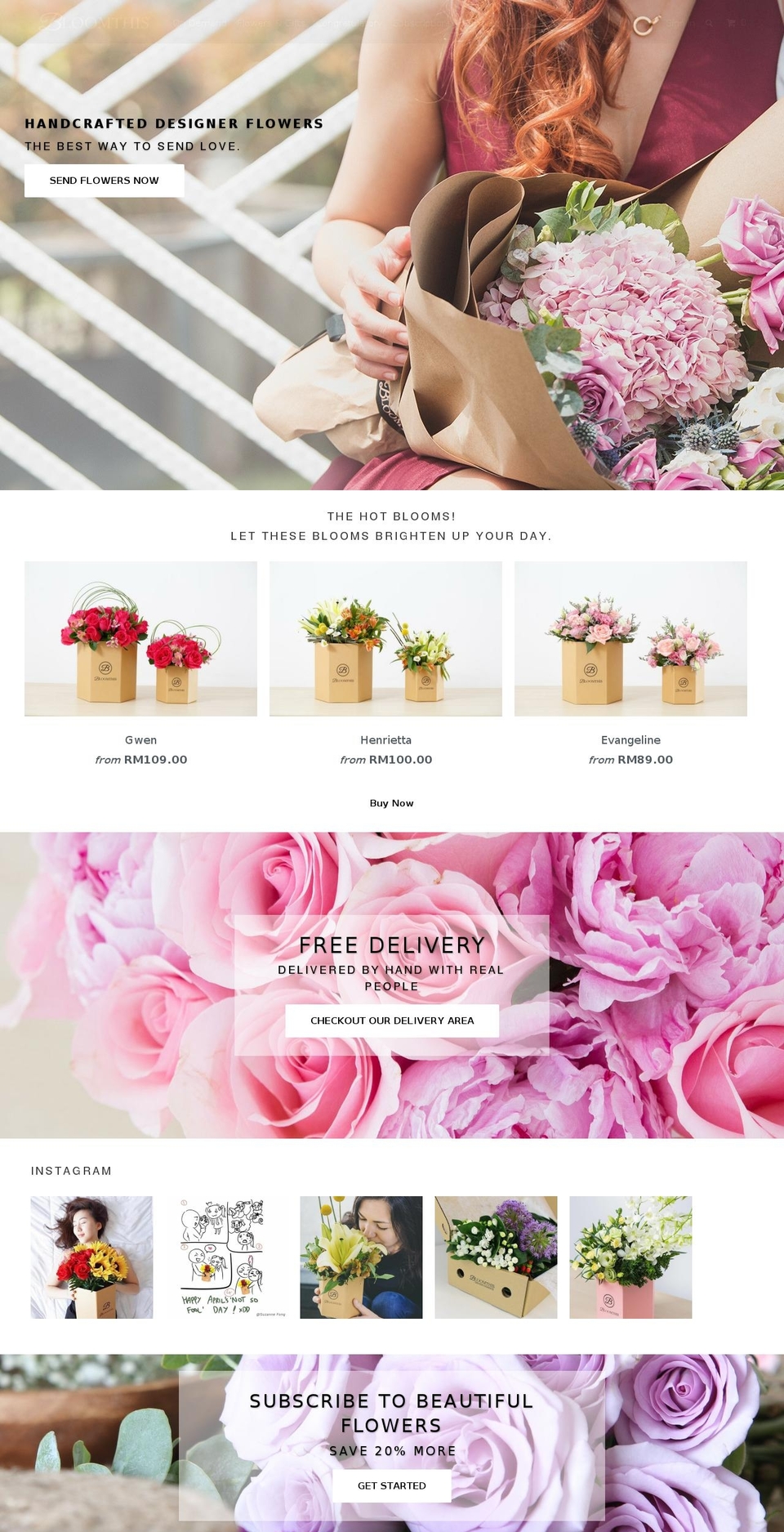 Prestige Shopify theme site example bloomthis.co