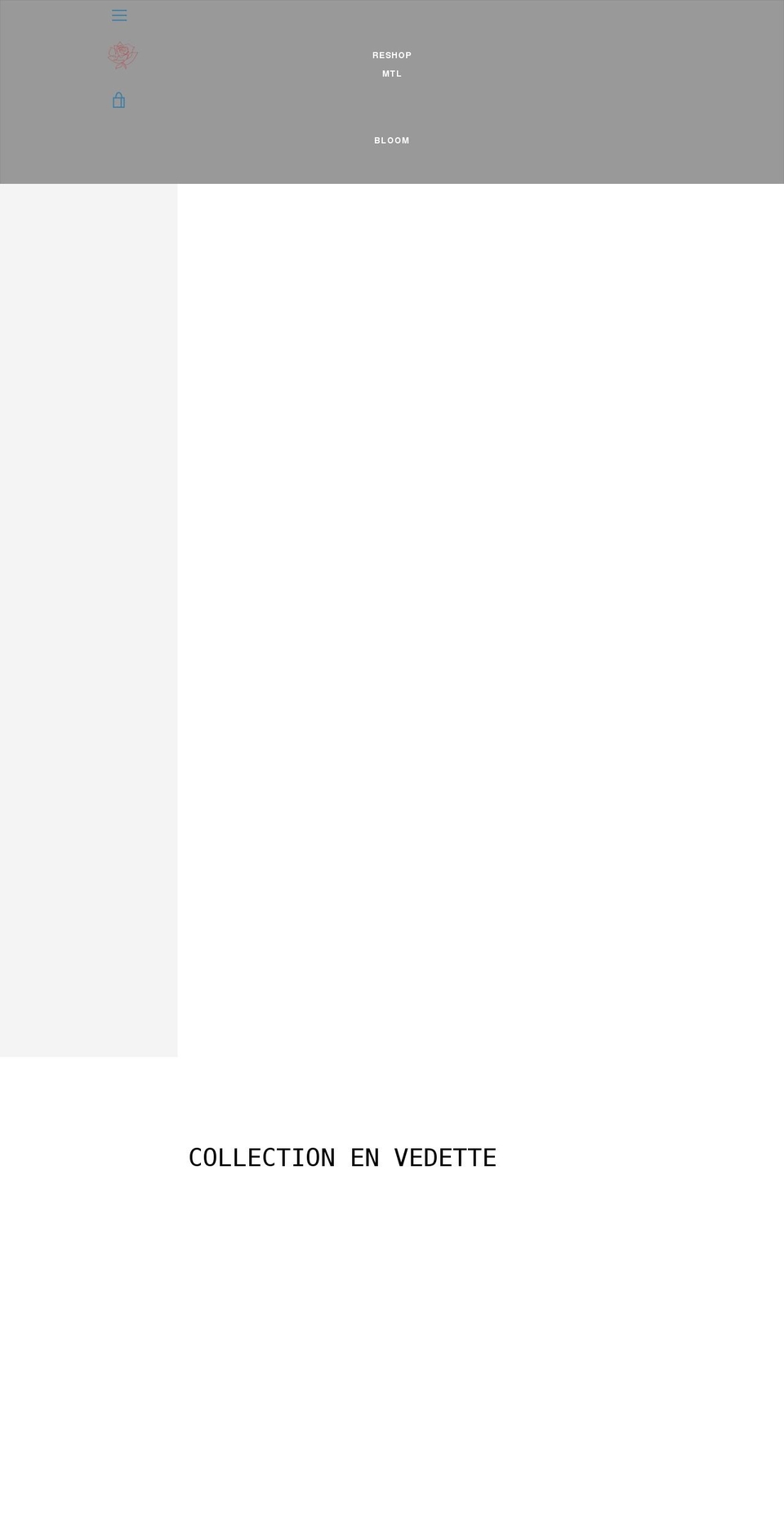 bloomvetementsrecycles.com shopify website screenshot