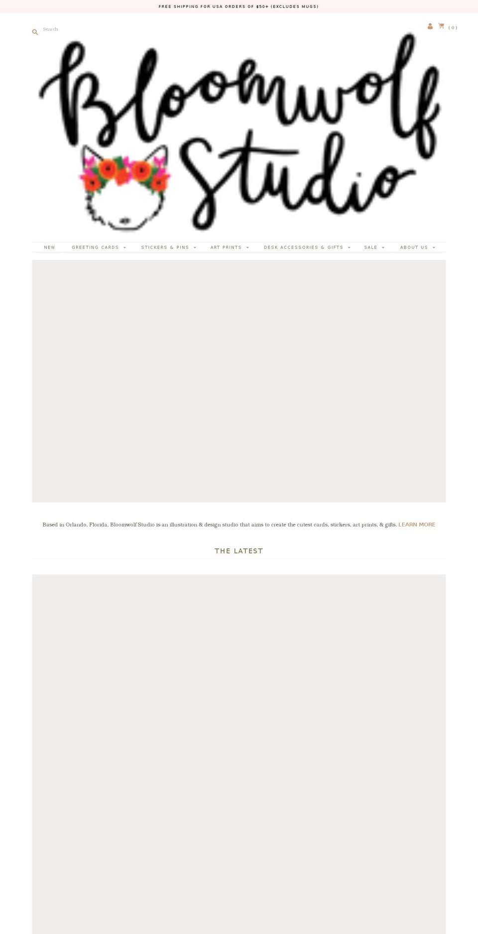 bloomwolfstudio.com shopify website screenshot