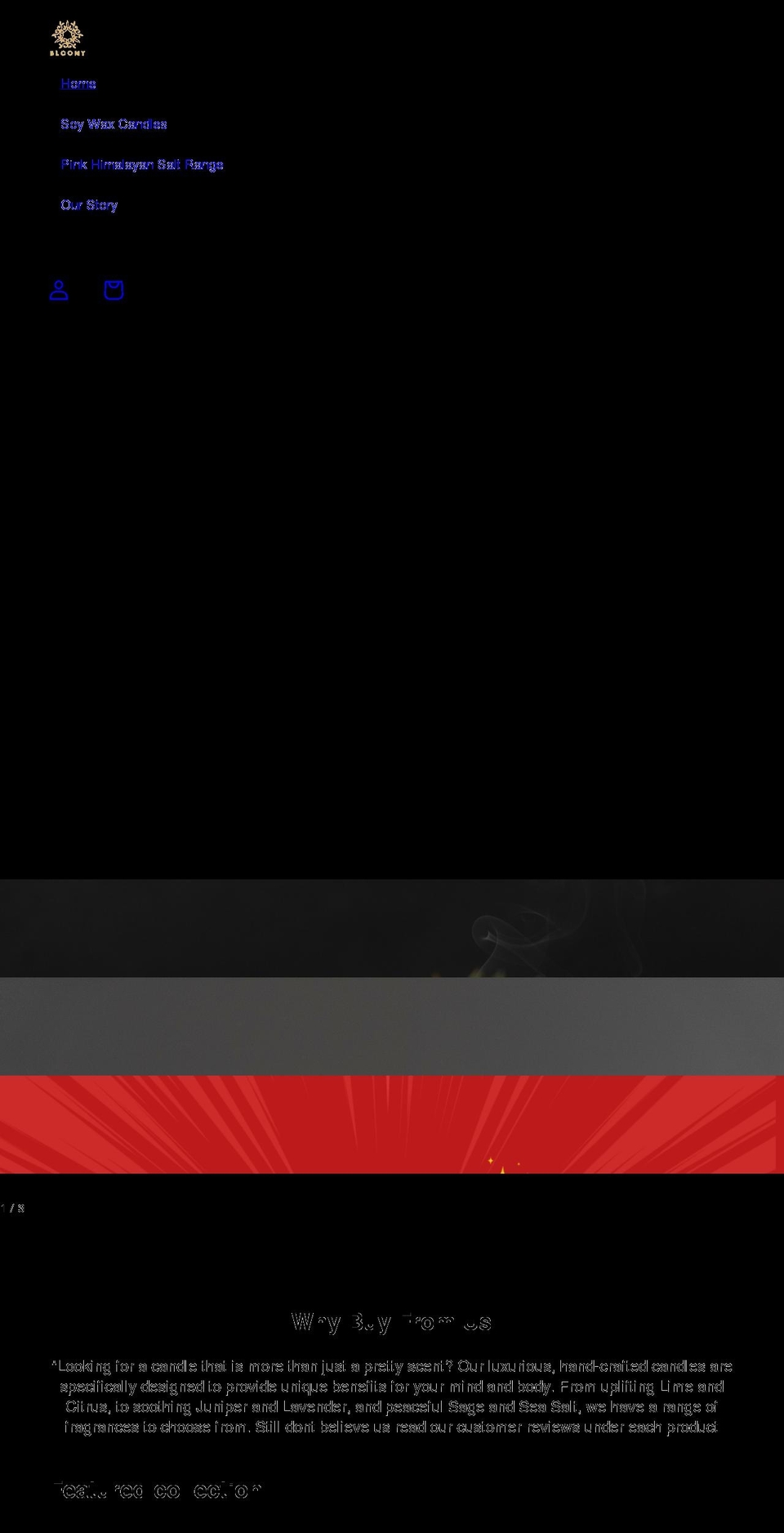 bloomy.uk shopify website screenshot