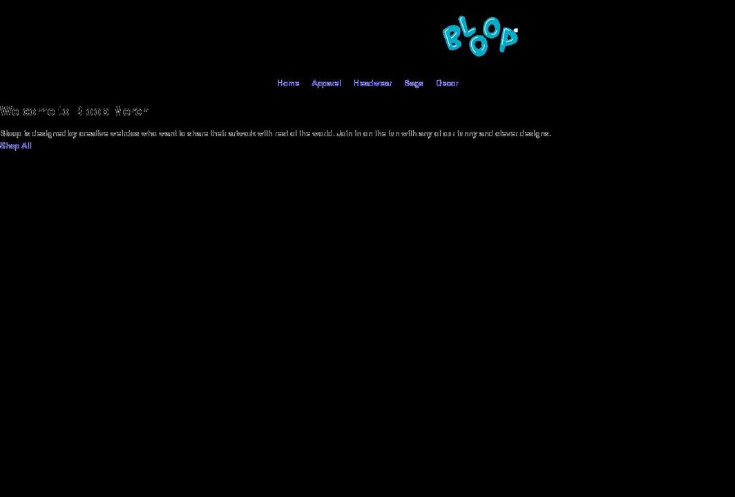 bloopmerch.com shopify website screenshot