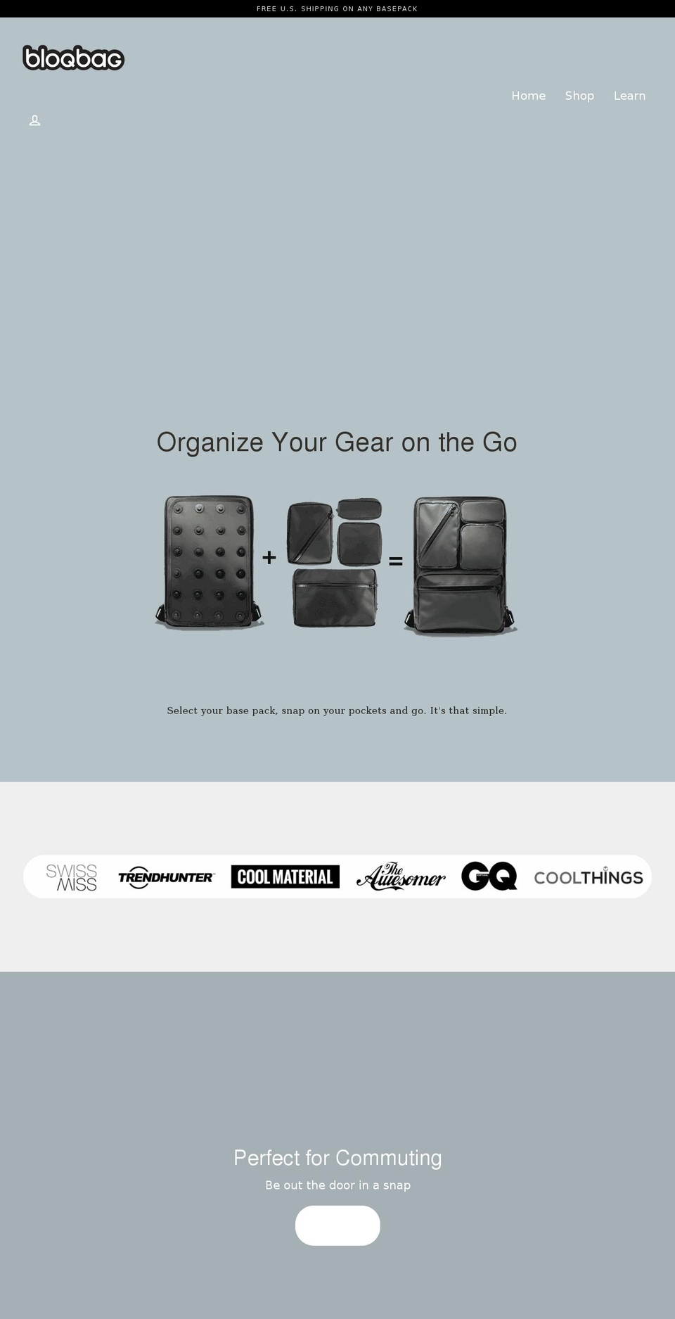 bloqbag.com shopify website screenshot