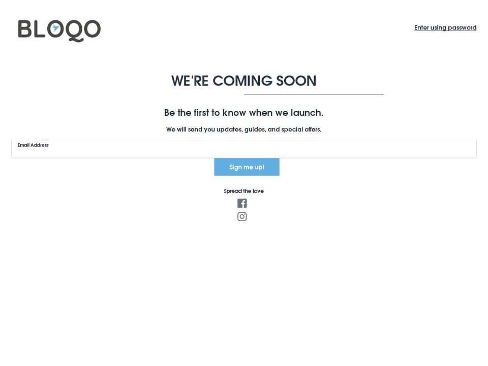 bloqo.com shopify website screenshot