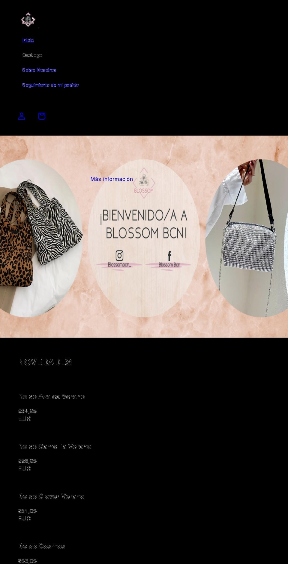 blossombcn.com shopify website screenshot