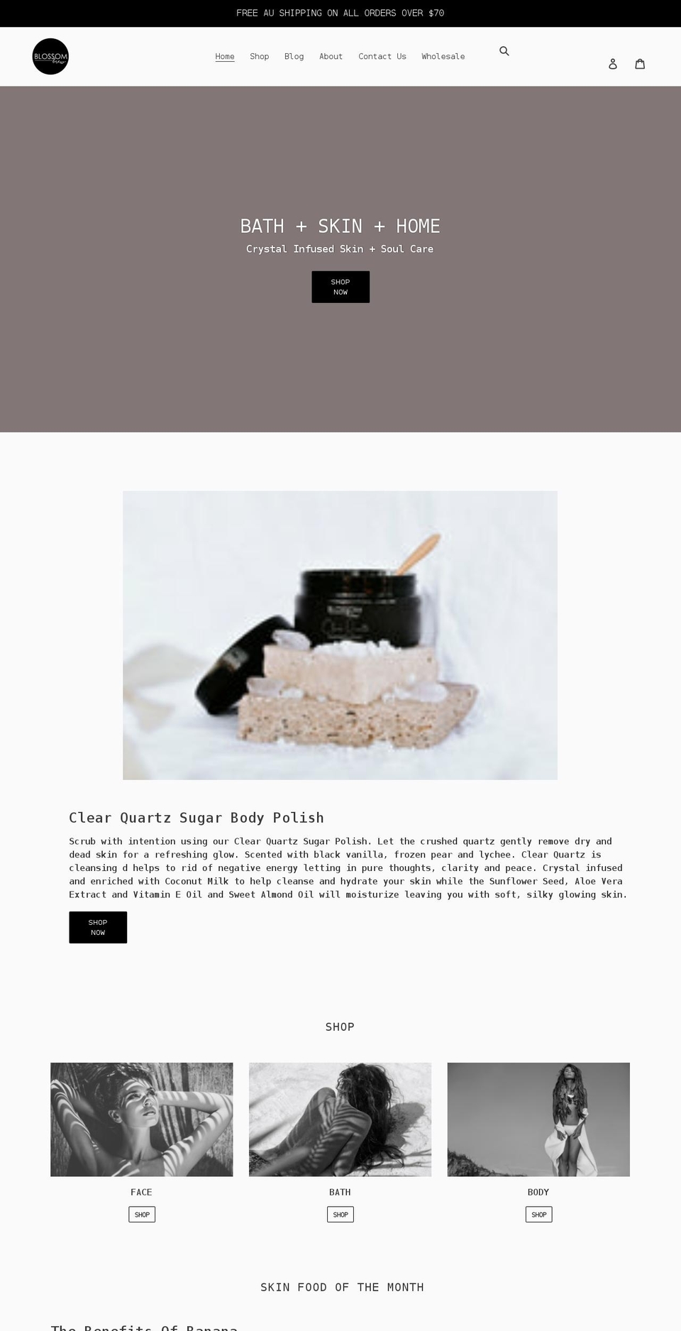 blossombrew.com.au shopify website screenshot