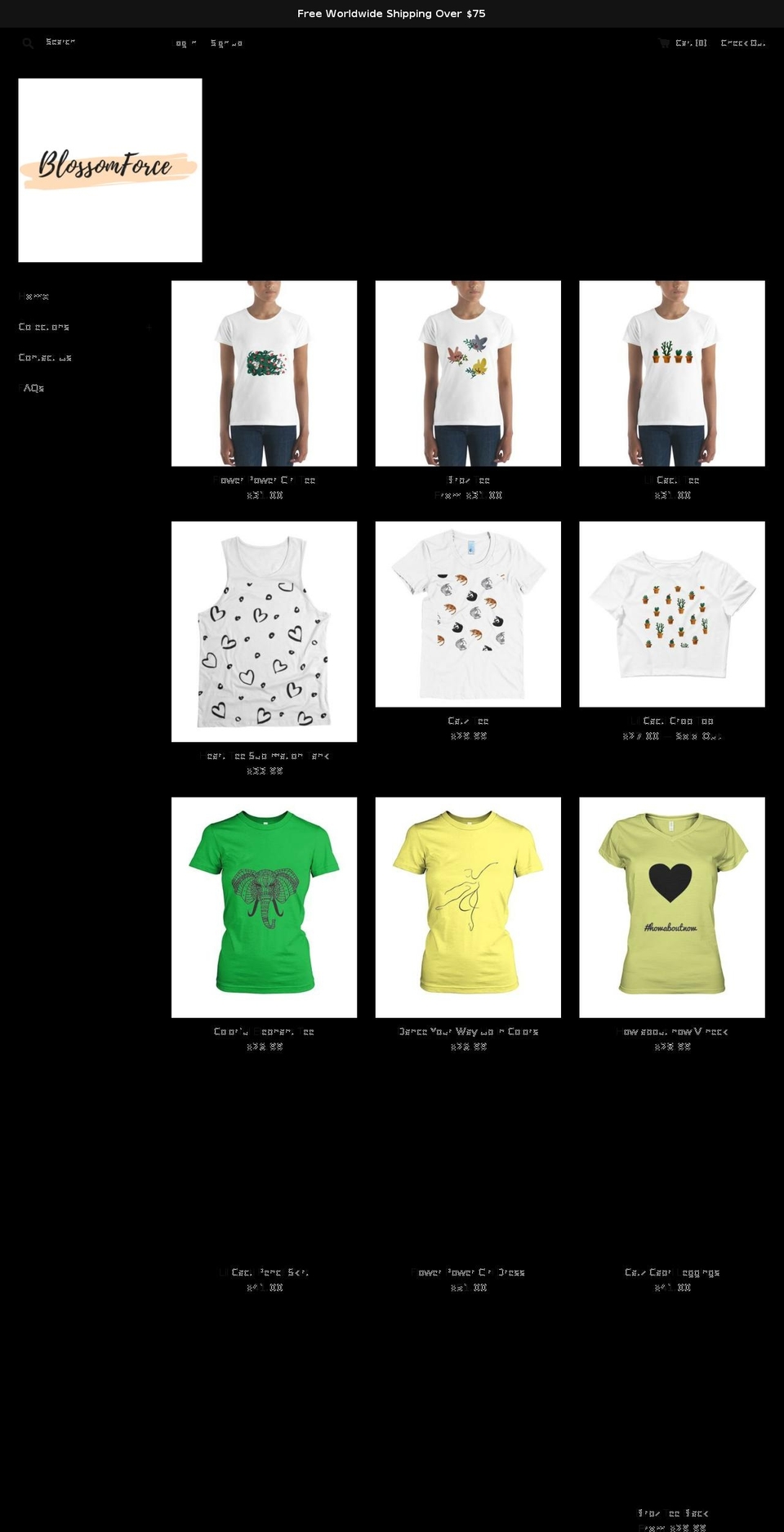 blossomforce.com — Shopify storefront screenshot