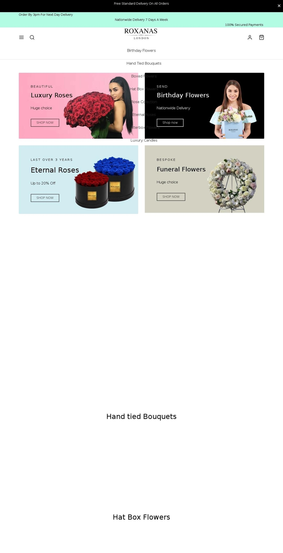 blossoms.co.uk shopify website screenshot