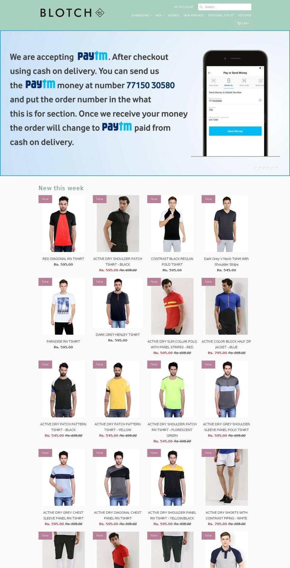 blotchwear.com shopify website screenshot