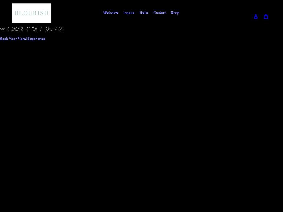 blourish.com shopify website screenshot