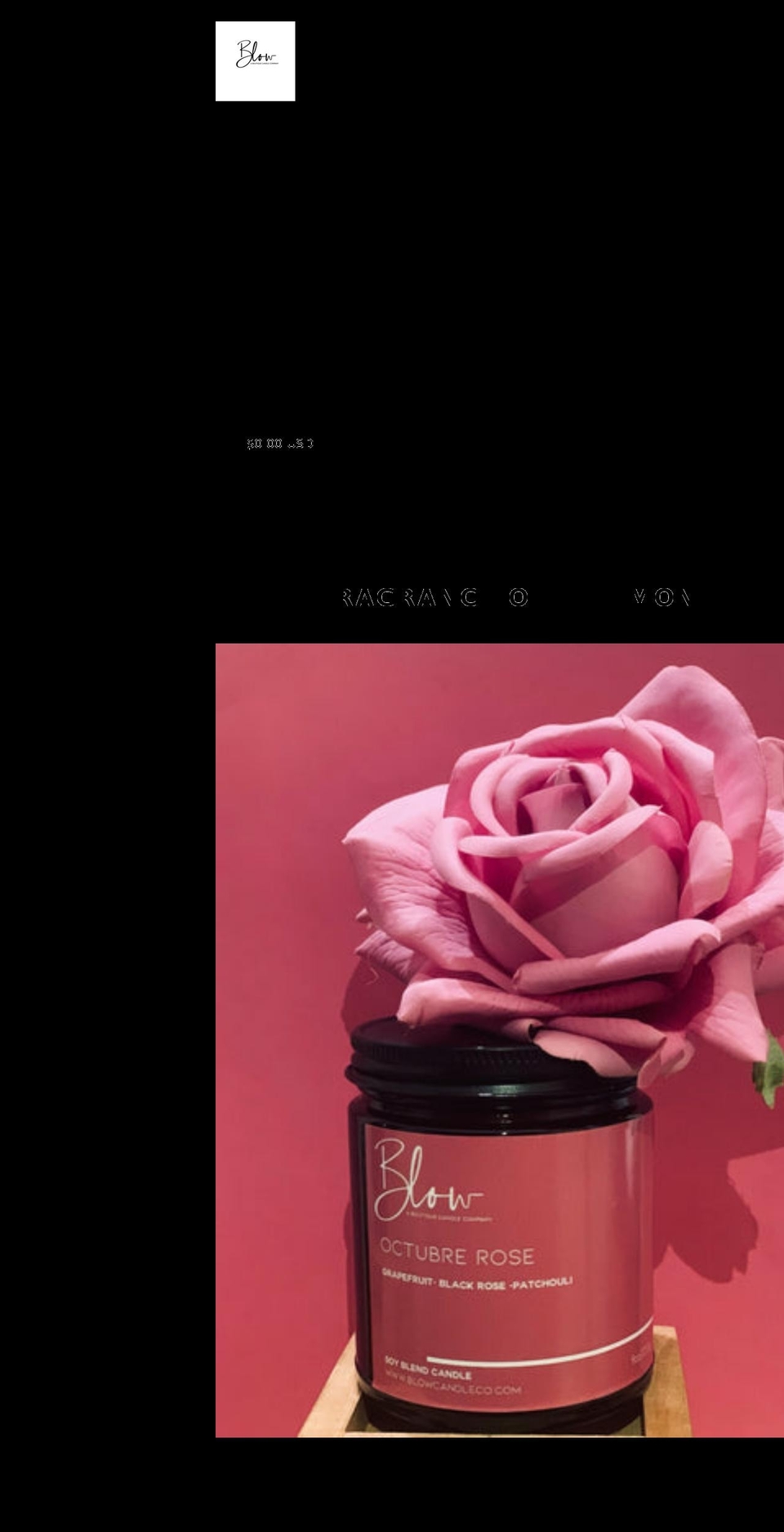 blowcandlecompany.com shopify website screenshot