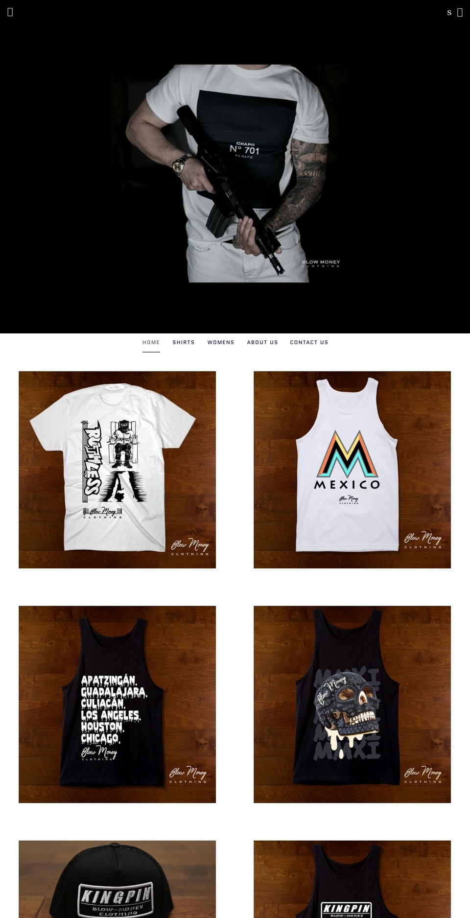 blowmoneyclothing.com shopify website screenshot