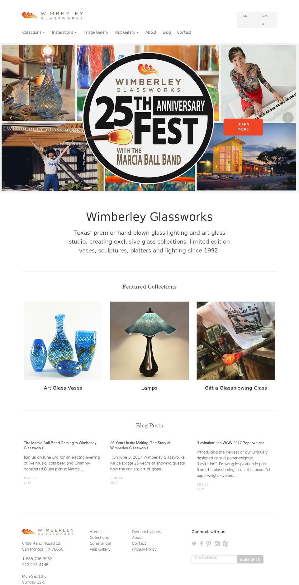 Cypress Shopify theme site example blownglasschandeliers.org