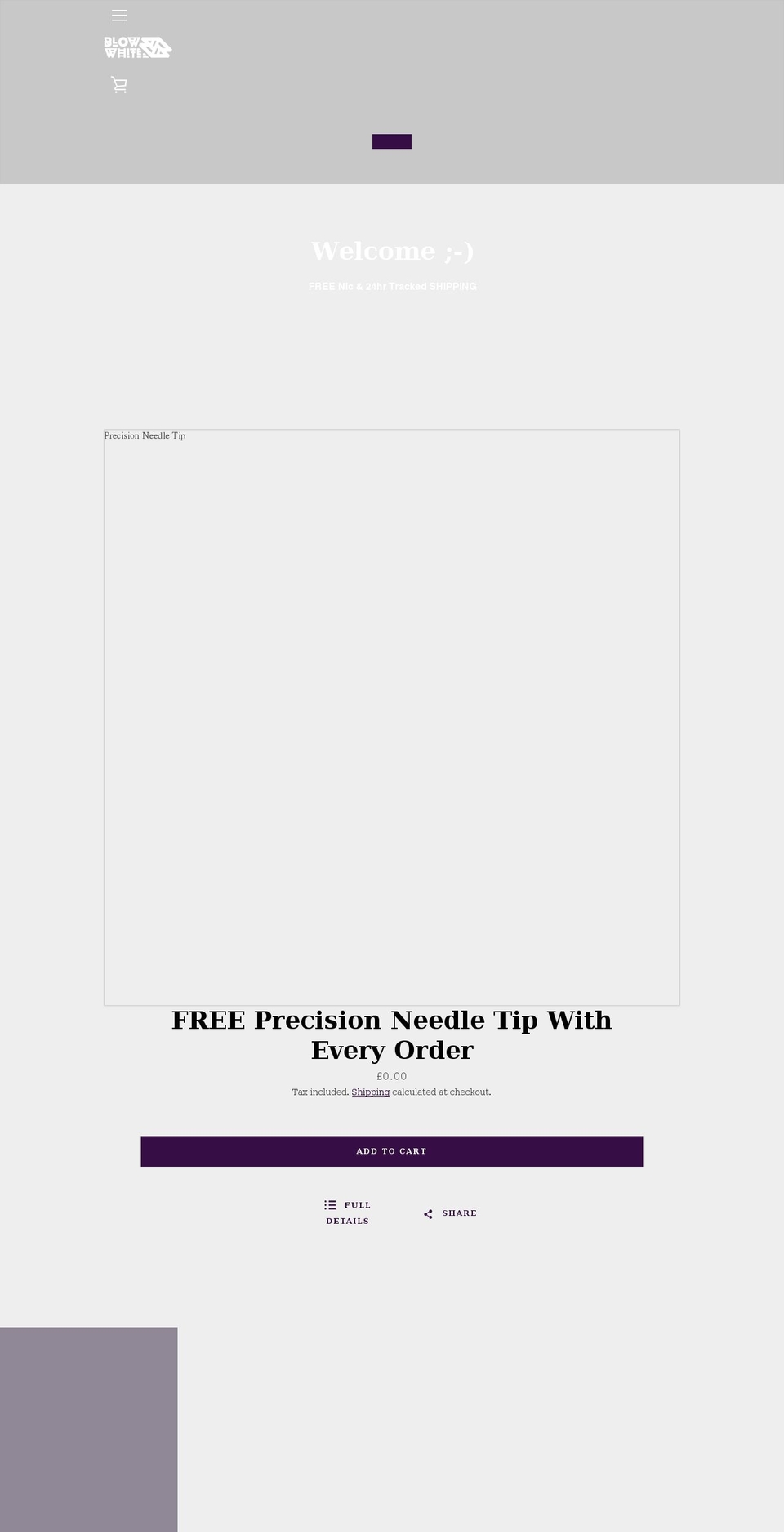 blowwhite.com shopify website screenshot