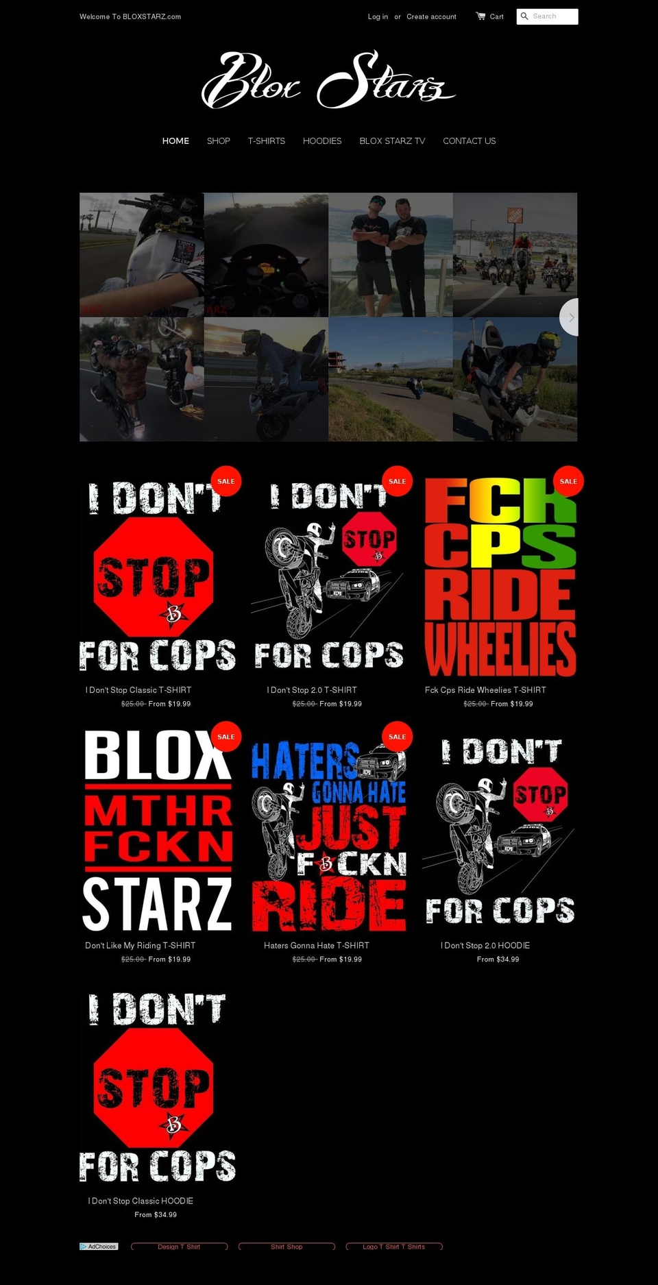 bloxstarz.com shopify website screenshot