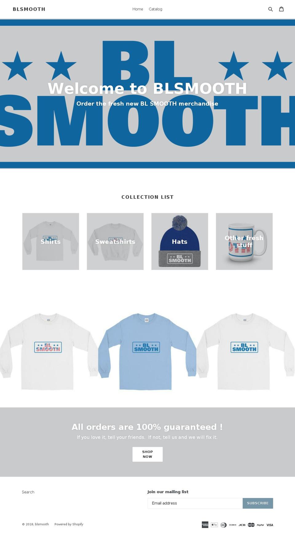 blsmooth.com — Shopify storefront screenshot