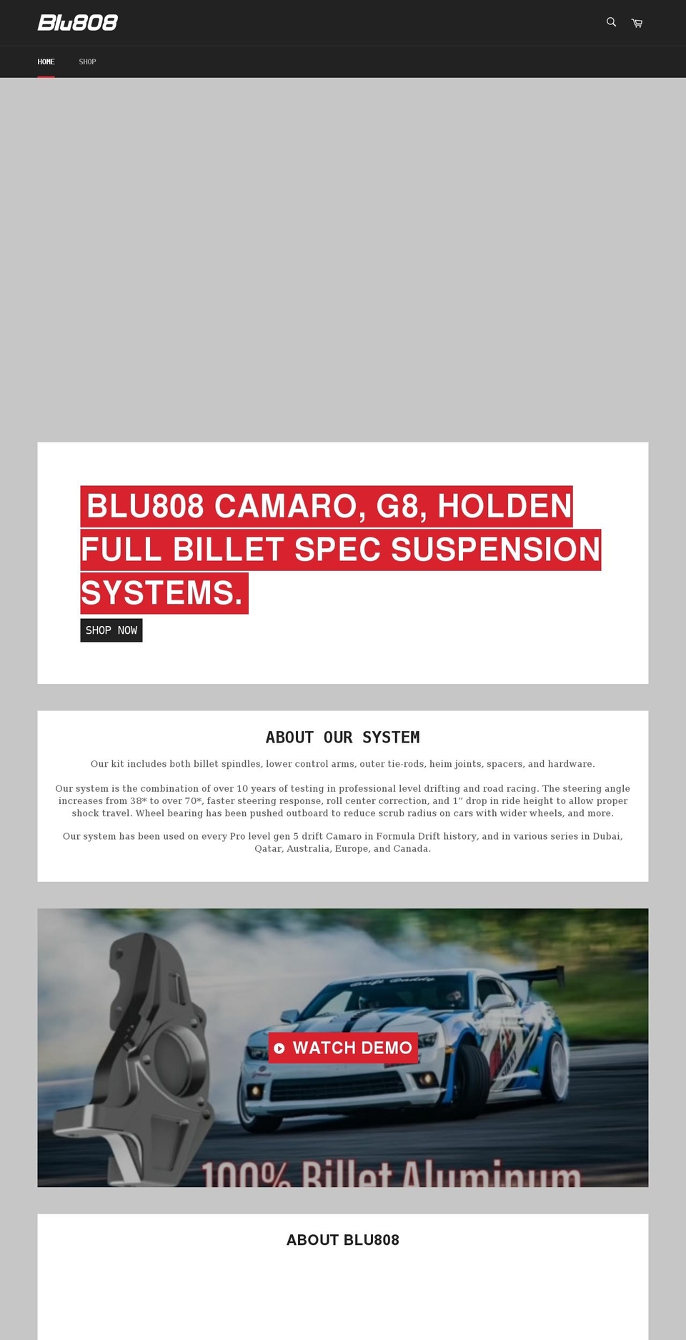 blu808.com shopify website screenshot