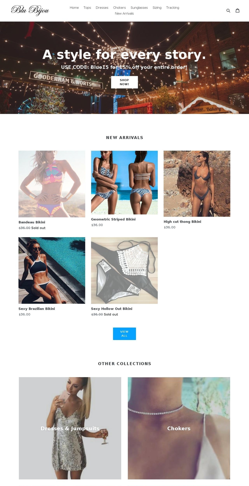 blubijou.com shopify website screenshot