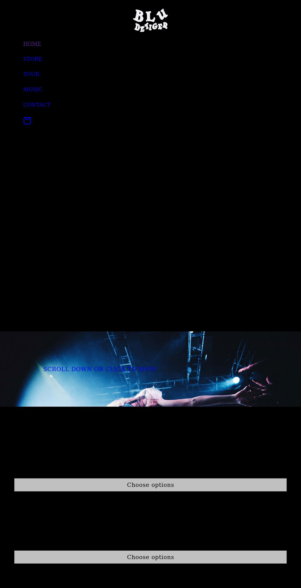 bludetiger.com shopify website screenshot