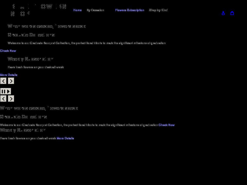 blue-flowers.net shopify website screenshot