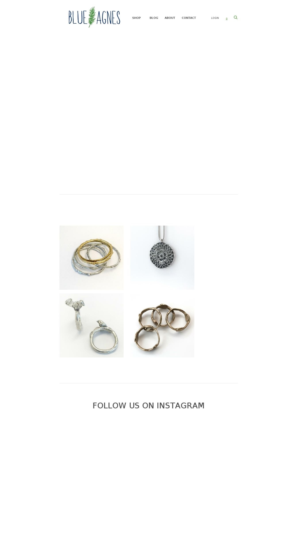 blueagnes.com — Shopify storefront screenshot