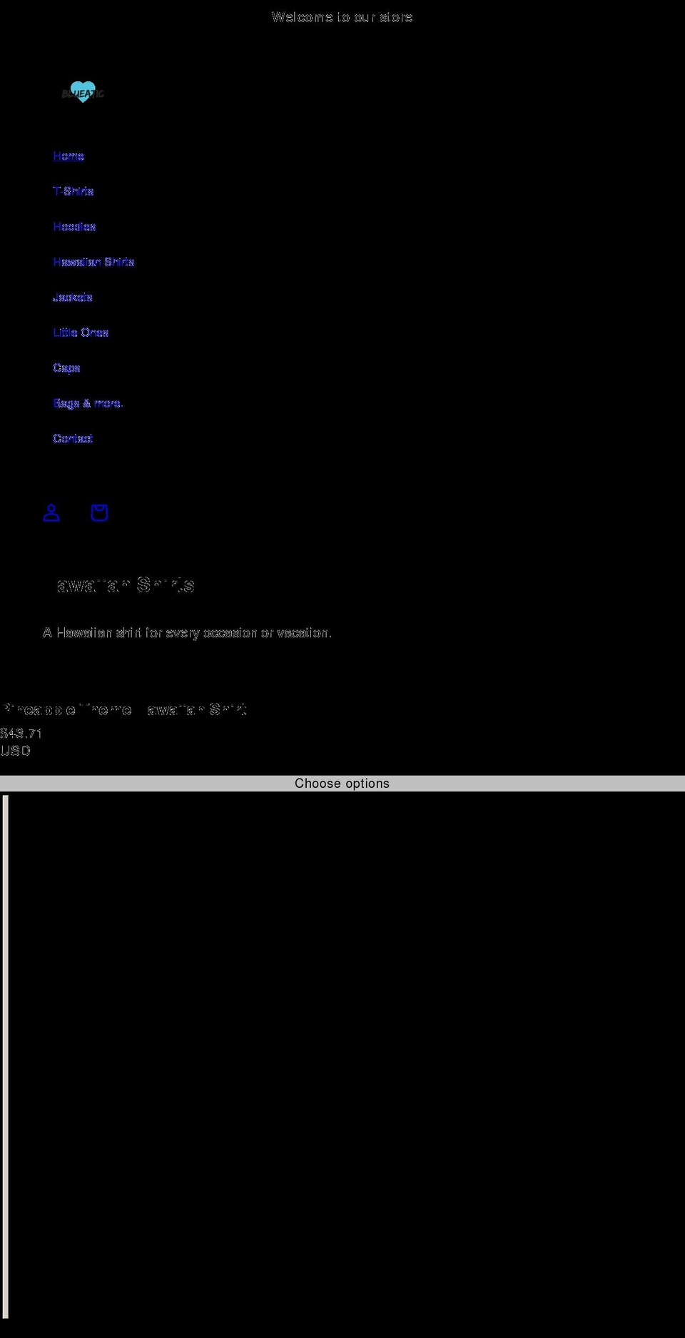 blueatic.com shopify website screenshot