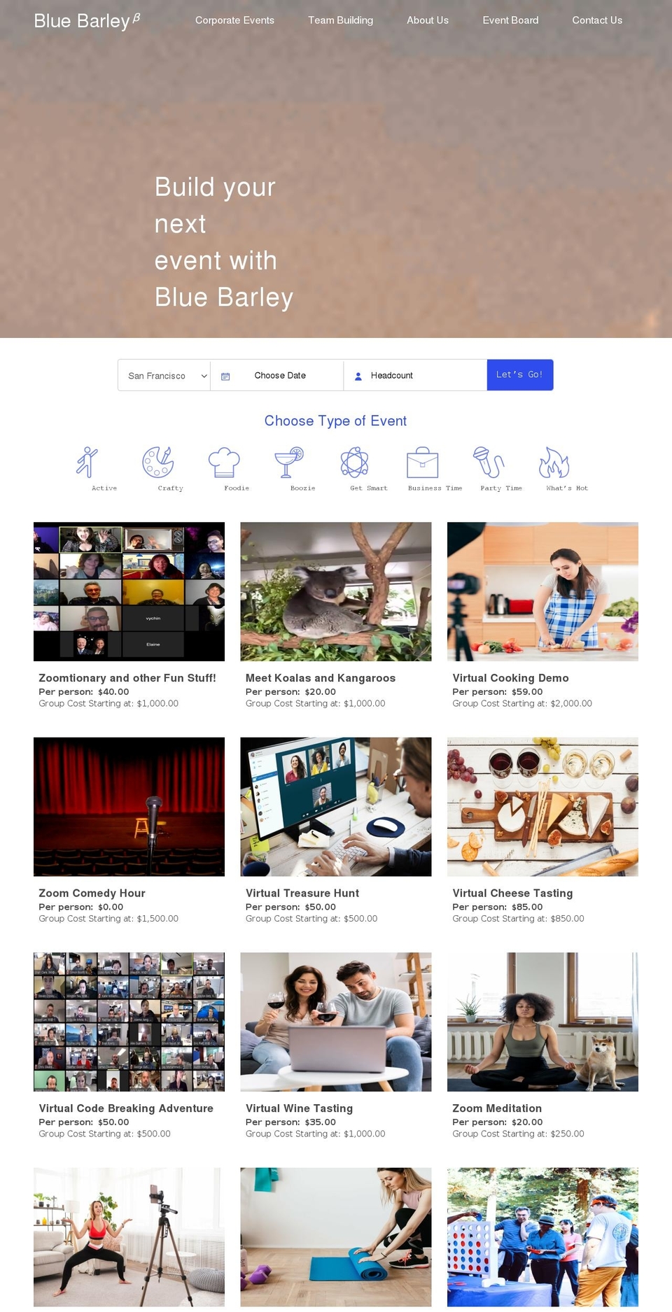 bluebarley.com shopify website screenshot