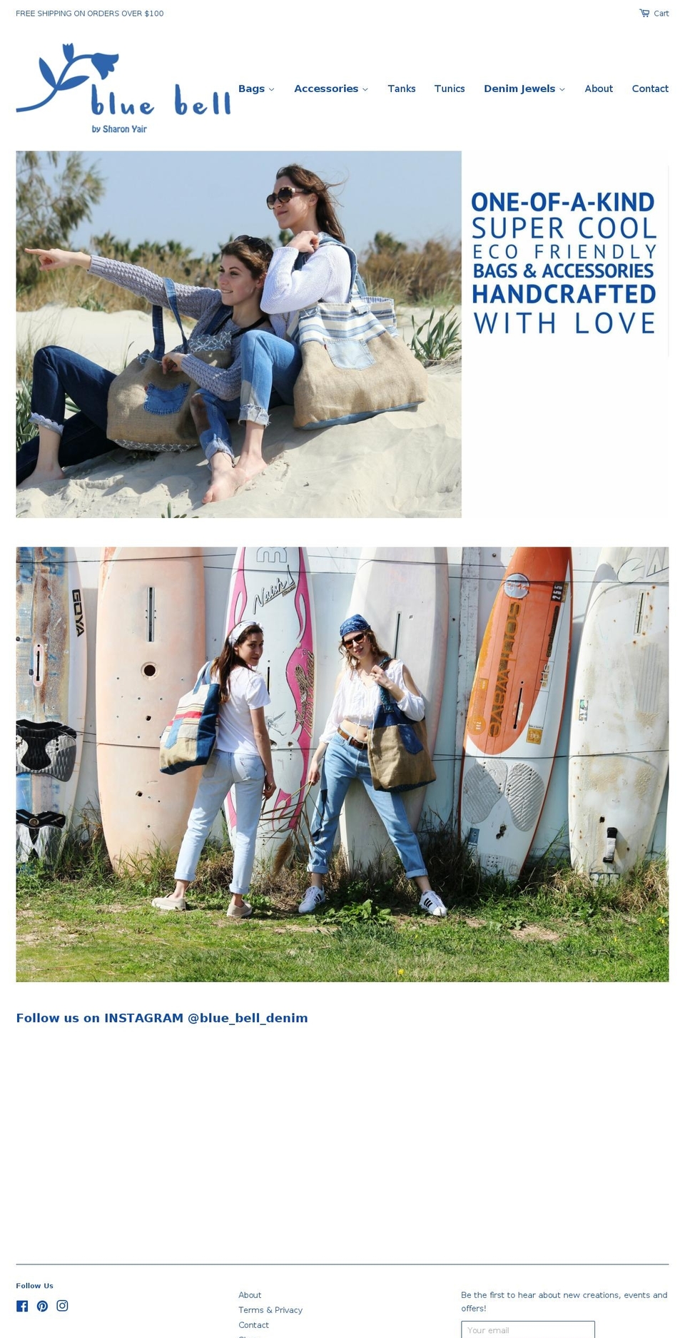 bluebelldenim.com — Shopify storefront screenshot