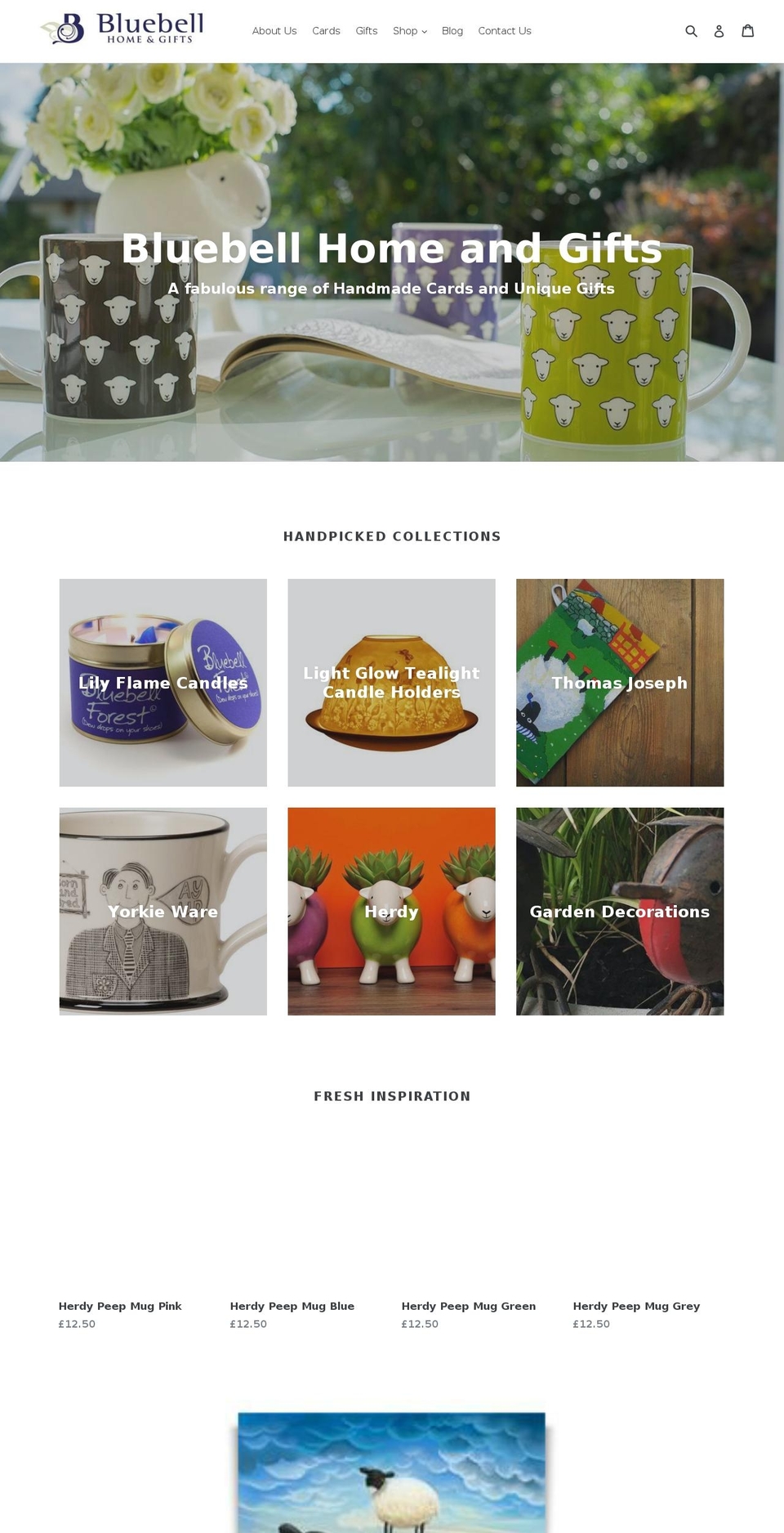 bluebellgifts.co.uk shopify website screenshot