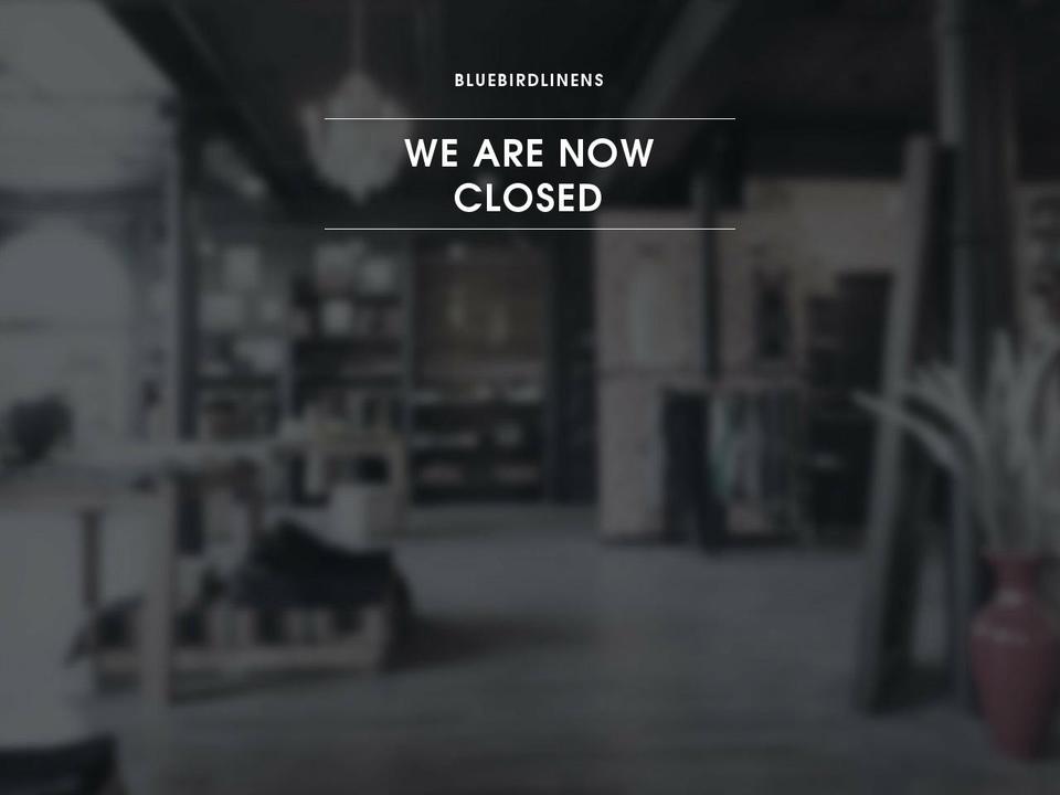 bluebirdlinen.com — Shopify storefront screenshot