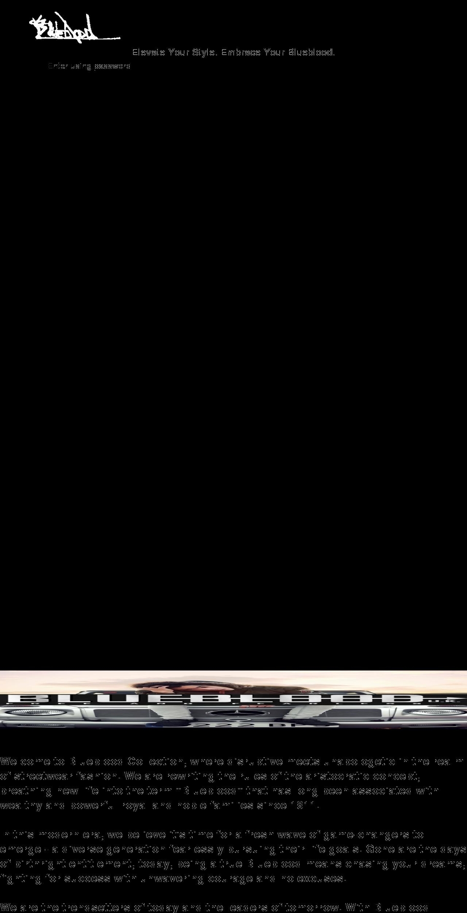 bluebloodcollection.com shopify website screenshot