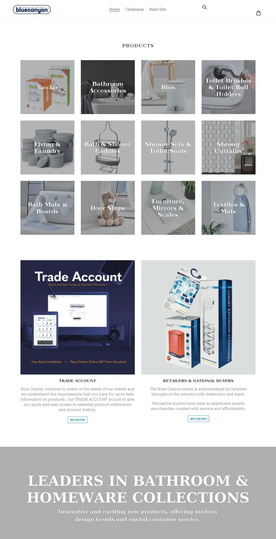 bluecanyonshop.co.uk shopify website screenshot