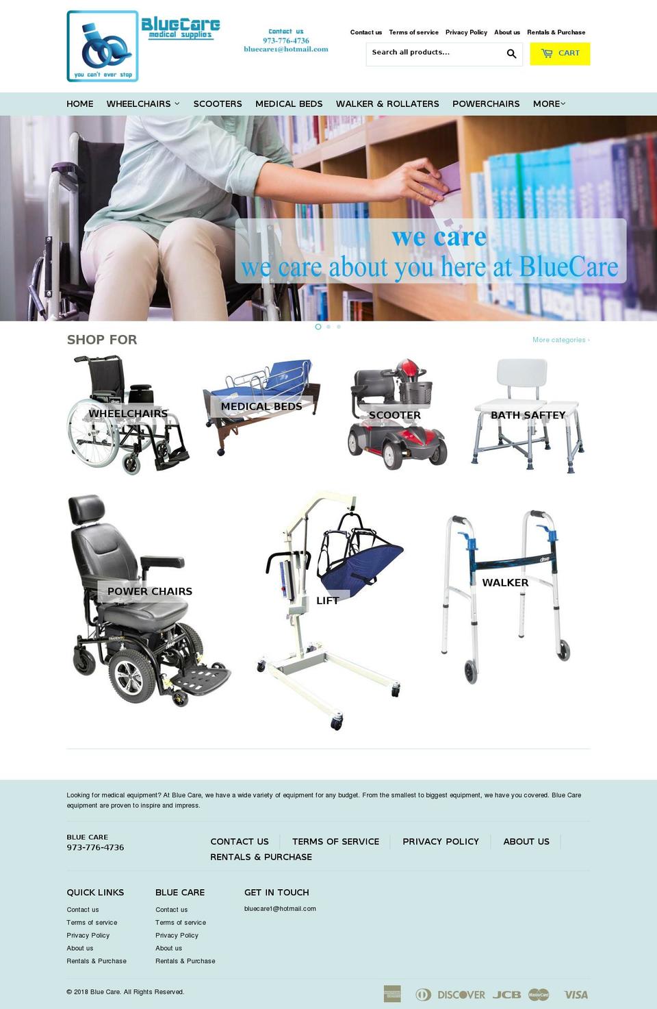 bluecarems.com — Shopify storefront screenshot