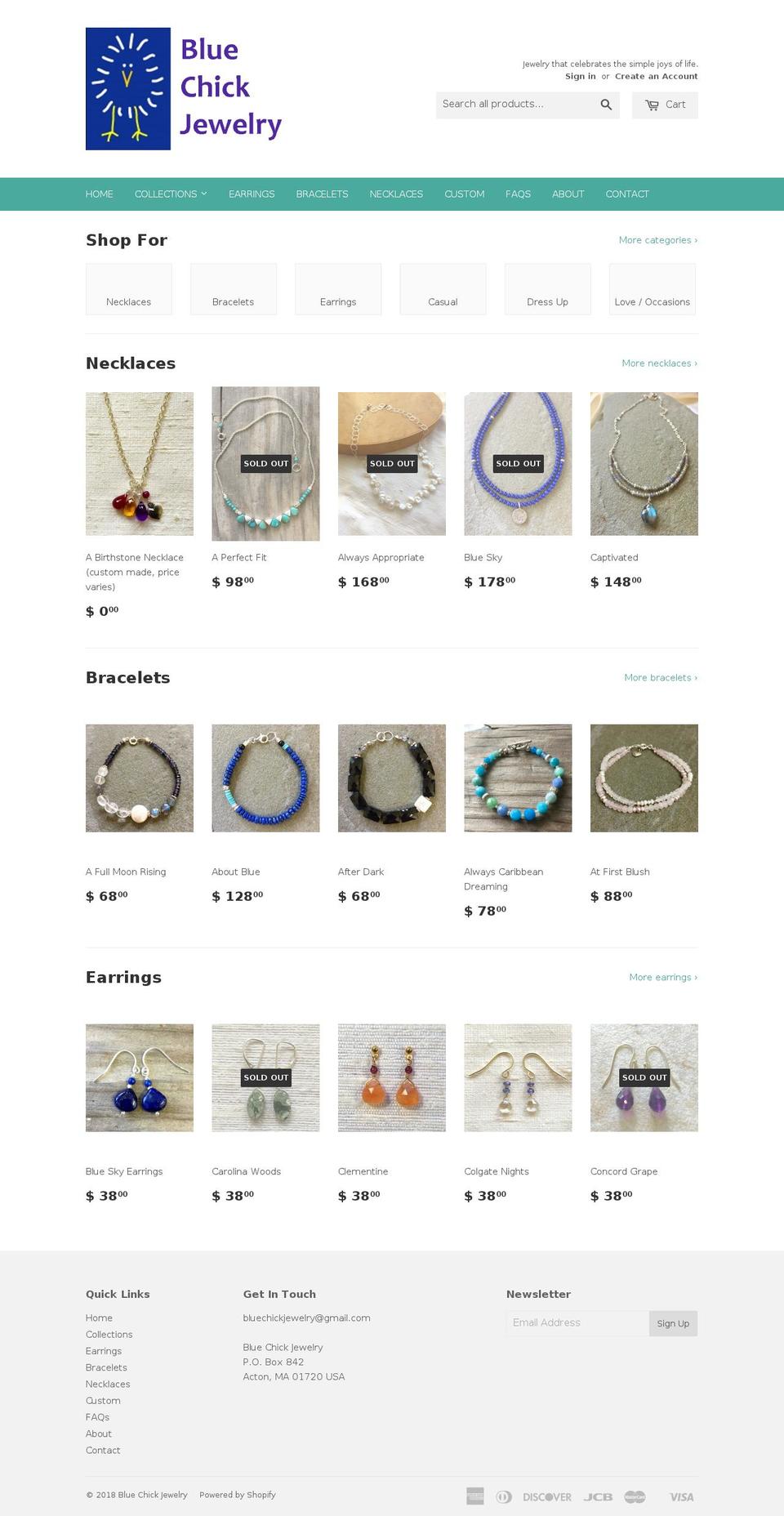 bluechick.net shopify website screenshot